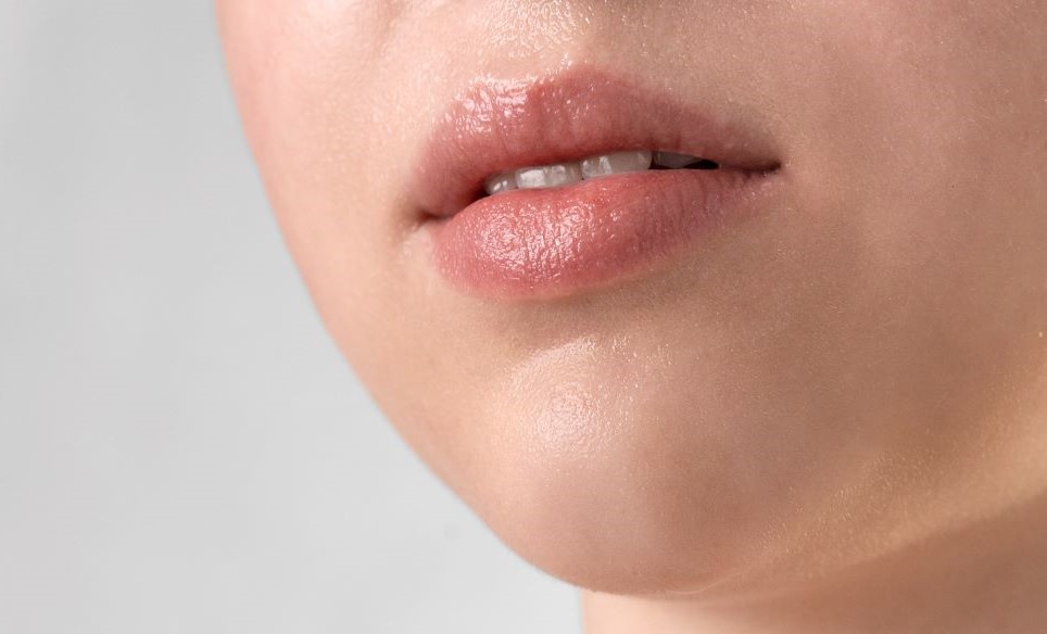 Hydrated lips after using lip scrub