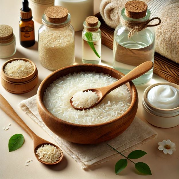 boiling rice for making rice water for hair growth